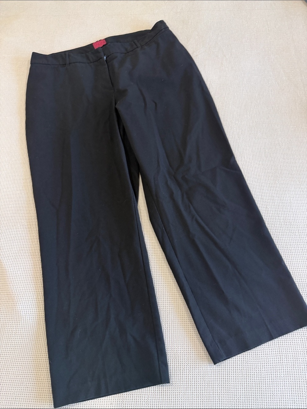 212 Collection Men's Black Dress Pants - Wide Leg